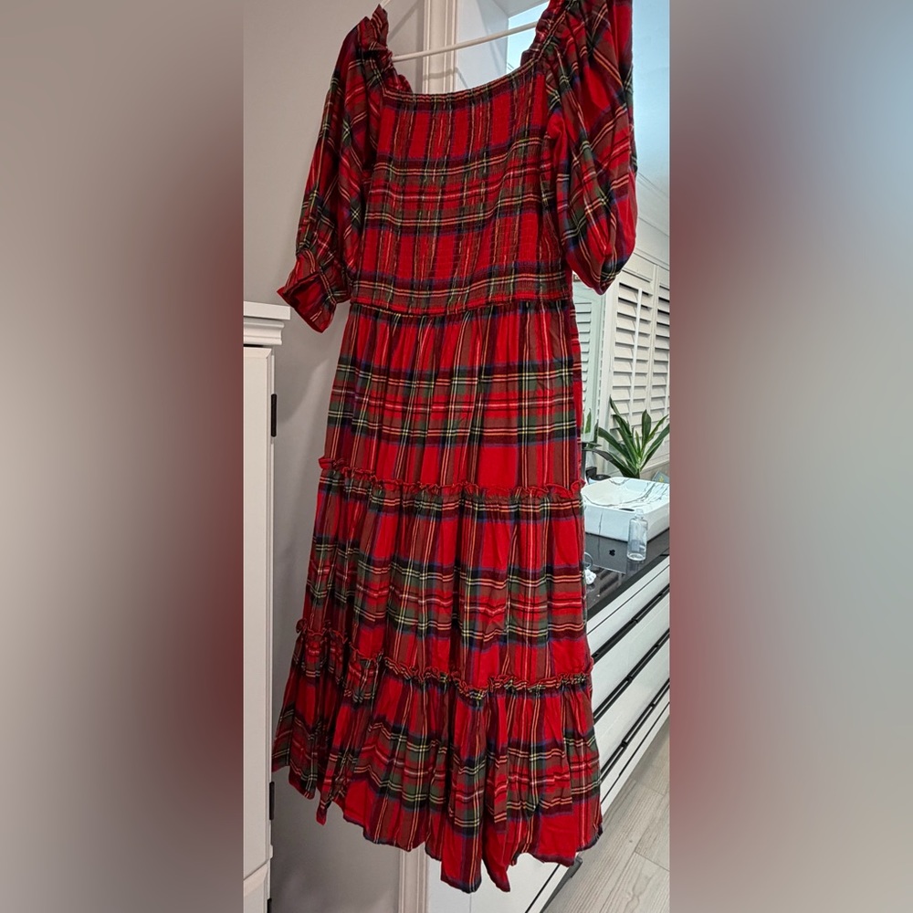Ivy City Co Madeline Holiday Plaid Dress- New with Tags - Picture 2 of 6